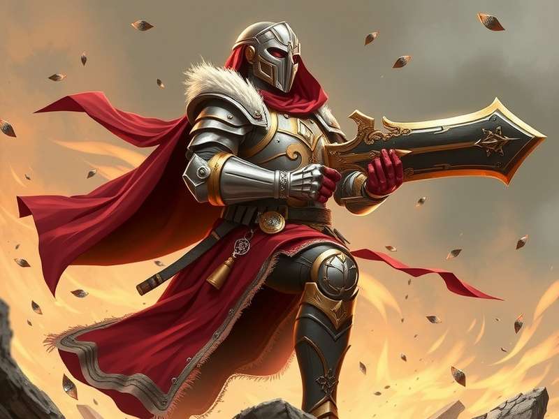 Araria Crusader game hero character in action